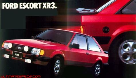 Ford Escort III 1.6 XR3i Ficha Técnica